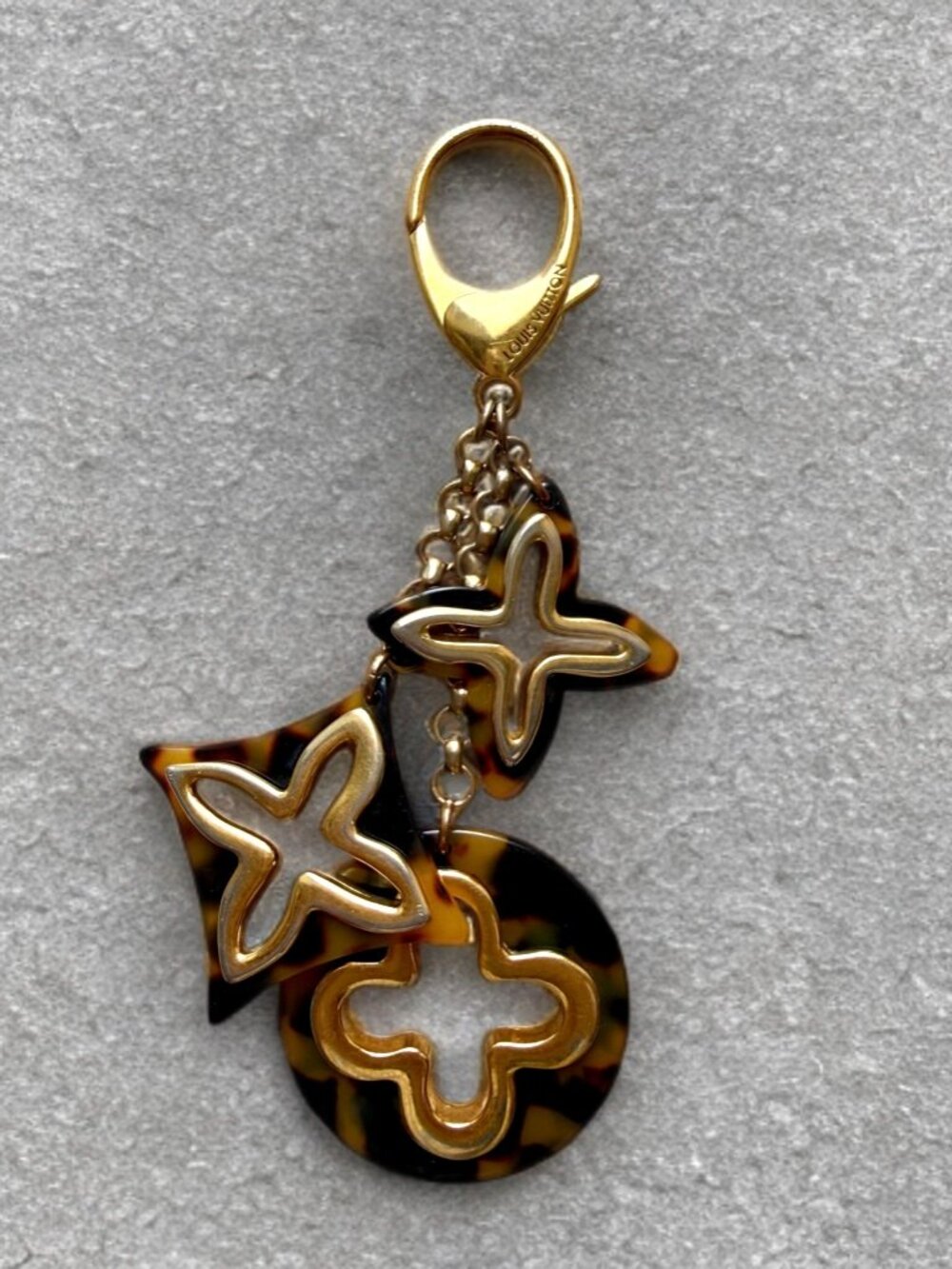 Louis Vuitton Monogram Tortoise Shell Resin Bag Charm